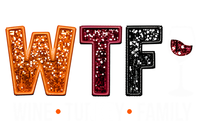 Wtf Wine Turkey Family Great Gift Stripe Pom Pom Beanie