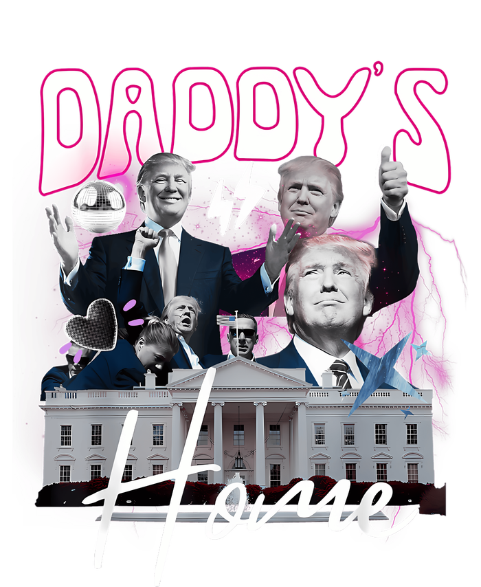 Funny Daddys Home Trump 90s Bootleg Style Full-Length Apron With Pockets