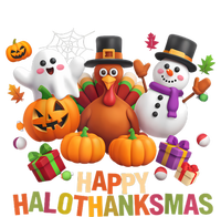 Happy Hallothanksmas Halloween Thanksgiving Christmas Squad T-Shirt