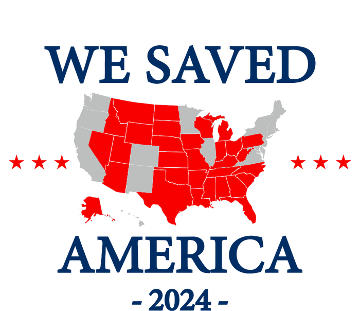 Trump 2024 We Saved America Map Of 2024 Election Results Pajama Set