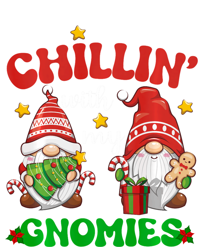 Chillin With My Gnomies Funny Christmas Tree Xmas Coaster