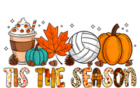 Tis The Season Volleyball Pumpkin Leaf Latte Fall Autumn Boy T-Shirt