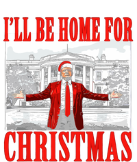 ILl Be Home For Christmas Santa Funny Trump Xmas Pajamas Women's Flannel Pajama Set