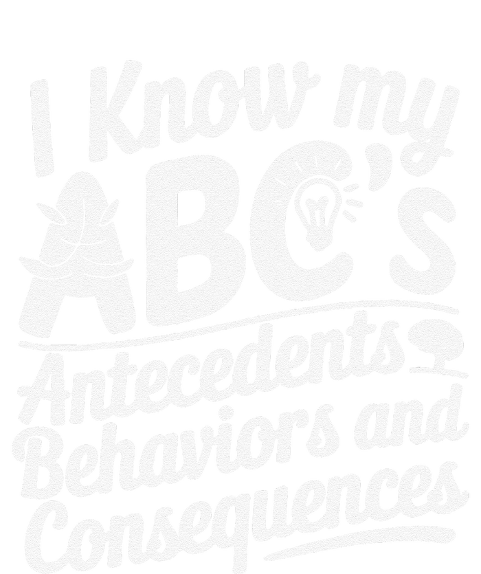 I Know My AbcS Behavior Analyst Therapist Cooling Performance Long Sleeve Crew