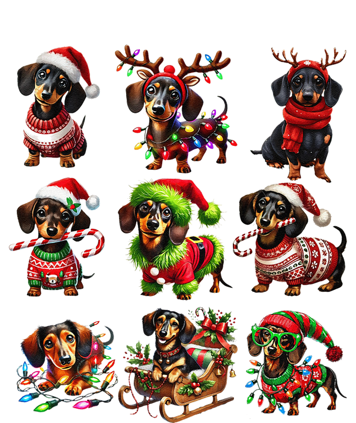 Dachshund Reindeer Christmas Doxie Dog Lover Xmas Holiday T-Shirt