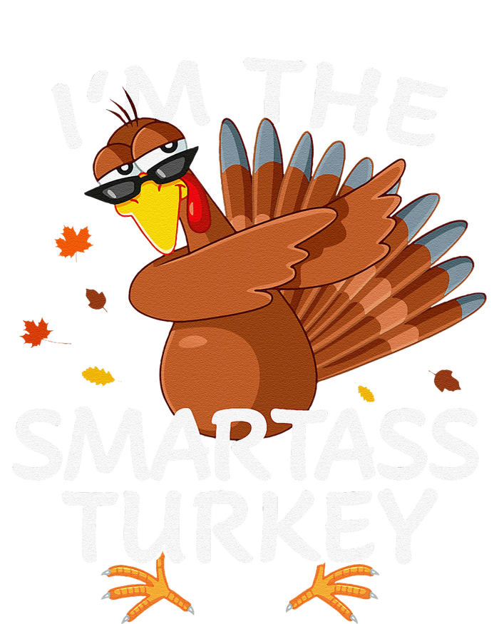 Smartass Turkey Matching Outfit Thanksgiving Pajamas Family Cooling Performance Long Sleeve Crew