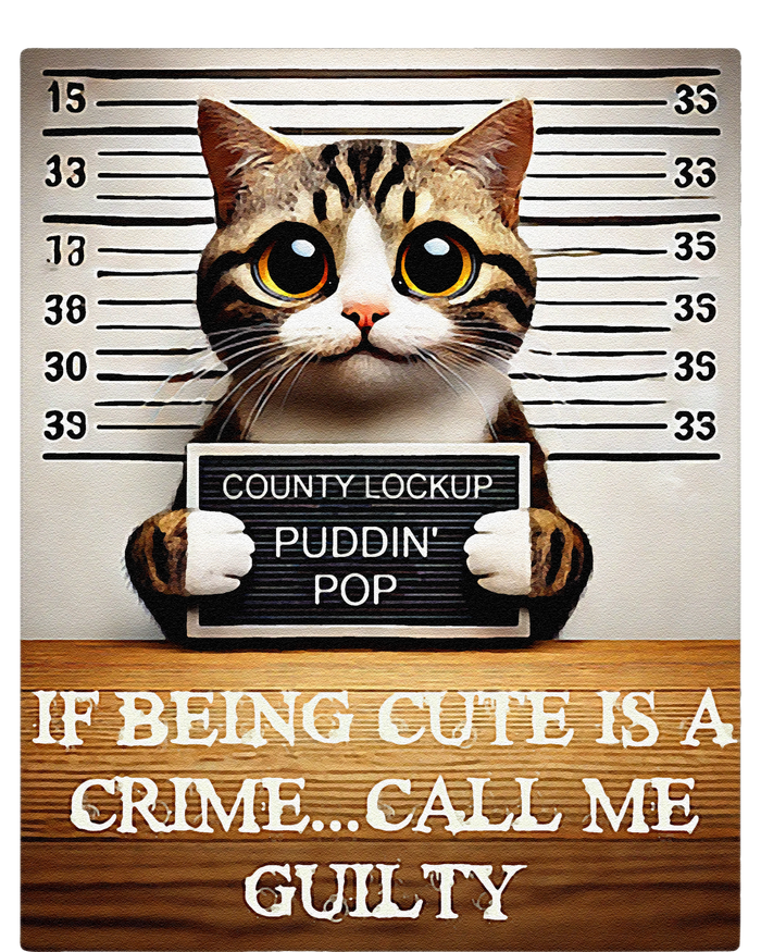 Funny Cat Meme Guilty Of Being Cute T-Shirt