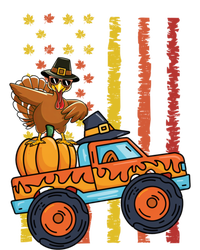 Dabbing Turkey Pumpkin Truck Autumn Usa Flag Thanksgiving Gift T-Shirt