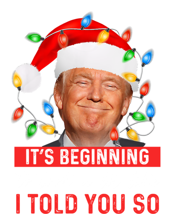 ItS Beginning To Look A Lot Like I Told You So Trump Xmas Gift T-Shirt