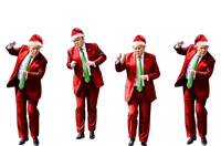 Funny Trump Dance Santa Claus Christmas Xmas Pajamas Holiday Meaningful Gift Poster