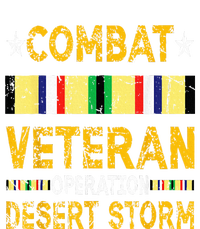 Combat Desert Storm Veteran Persian War Service Ribbon Womens CVC Long Sleeve Shirt