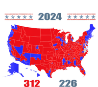 2024 Electoral Map Trump 312 Red 2024 Election Results Map Kids T-Shirt