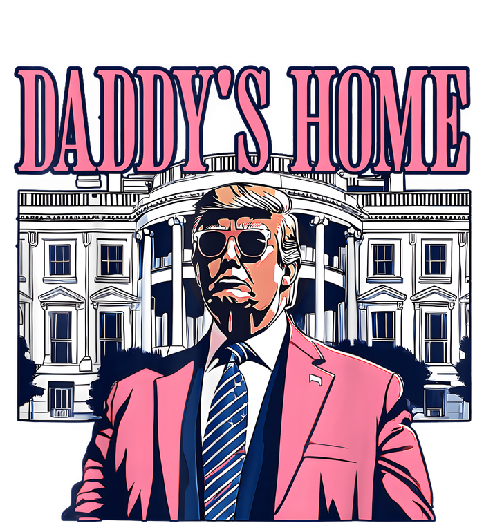 Funny Daddys Home Trump 2024 Take America Back 2024 Women's Long Sleeve Flannel Pajama Set 