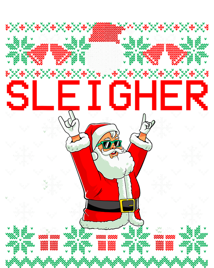 Sleigher Heavy Metal Music Hail Santa Ugly Christmas Sweater Sweatshirt Cinch Pack Bag