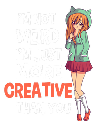 IM Not Weird IM Just More Creative Than You Anime Manga Button