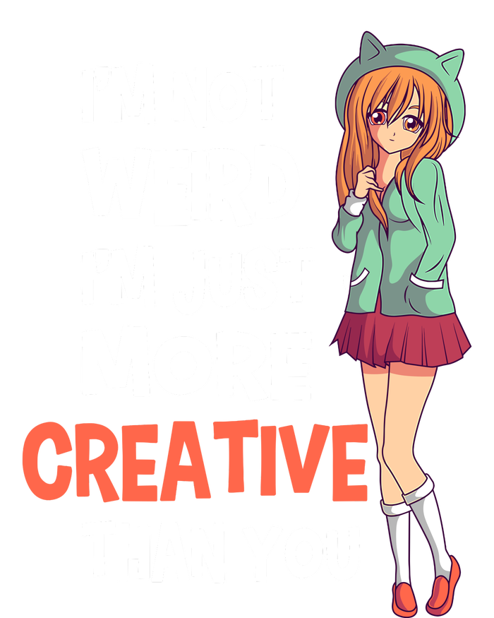 IM Not Weird IM Just More Creative Than You Anime Manga Button