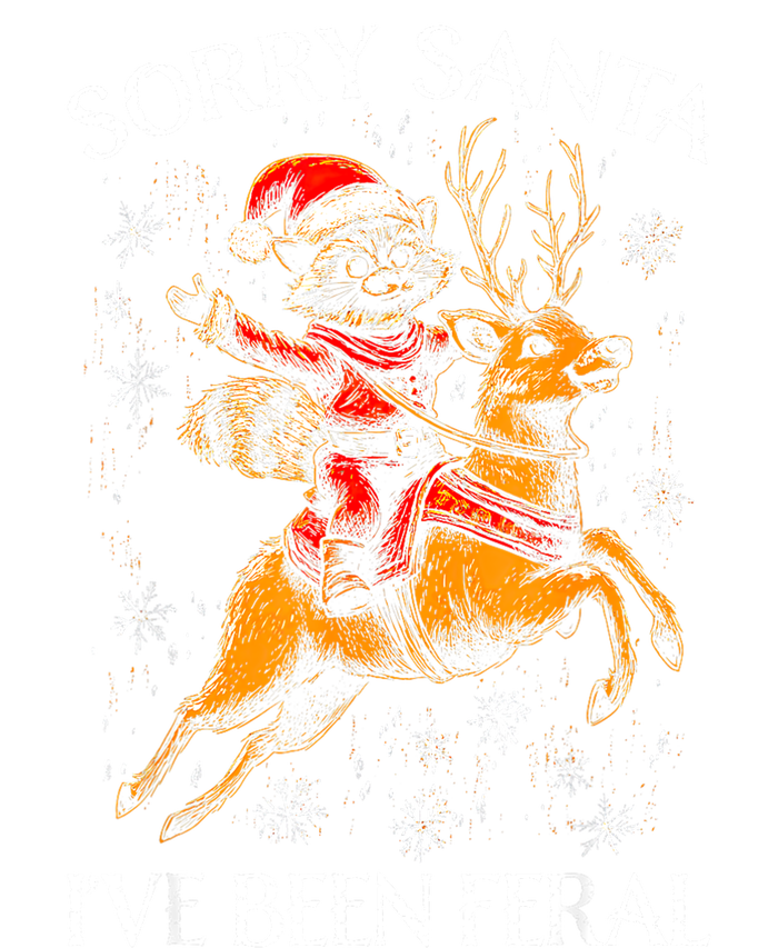 Funny Christmas Sorry Santa Reindeer Xmas Boy Girl Gift V-Neck T-Shirt