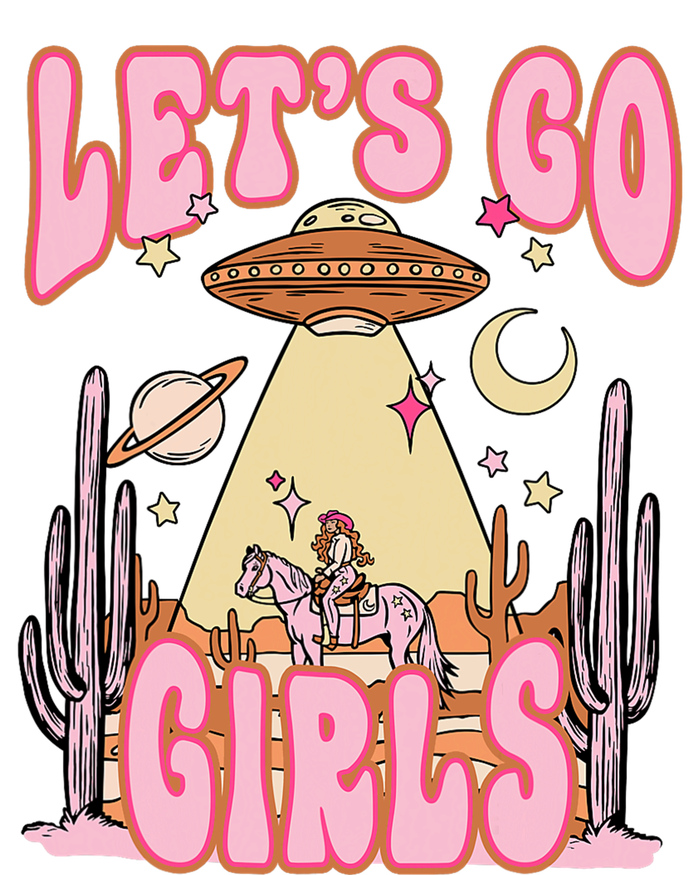 Lets Go Western Space Desert Cowgirl Bachelorette Women's Knotted Racerback Tank