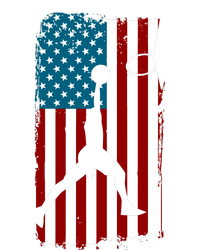 Us American Flag Basketball Patriotic Athlete Print For Boy Tall Hoodie