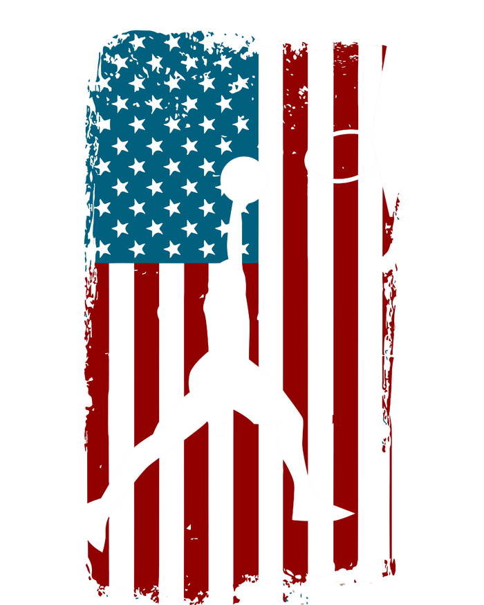 Us American Flag Basketball Patriotic Athlete Print For Boy Tall Hoodie