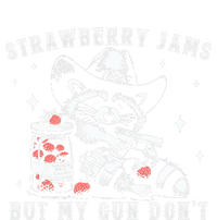 Strawberry Jams But My Gun Dont Raccoon Feral Silly Unhinged Tie-Dye Long Sleeve Shirt