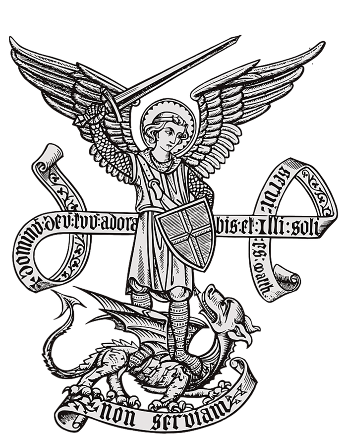 St Michael Archangel Catholic Angel Defend Us T-Shirt