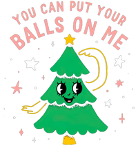 You Can Put Your Balls On Me Christmas Tree Mesh Reversible Basketball Jersey Tank