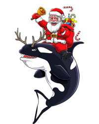 Santa Claus Killer Whale Orca Cute Animal Gift Kids Tie-Dye T-Shirt