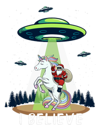 Santa Claus Riding Unicorn Alien Space Ufo Christmas Design Sustainable Knit Beanie