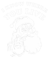 Funny Santa Christmas I Know Where You Live T-Shirt