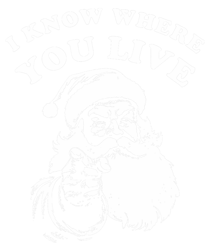 Funny Santa Christmas I Know Where You Live T-Shirt