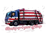 Cleaning Up 4 Years Of Crap Vote Trump 2024 Election Garbage Baby Bodysuit