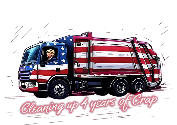 Cleaning Up 4 Years Of Crap Vote Trump 2024 Election Garbage Baby Bodysuit