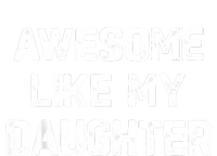 Awesome Like My Daughter Funny Fathers Day Gift Dad Cropped Pullover Crew