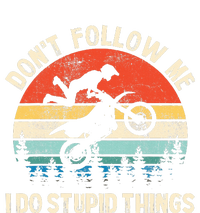 DonT Follow Me I Do Stupid Things Vintage Dirt Bike Gift Sustainable Beanie