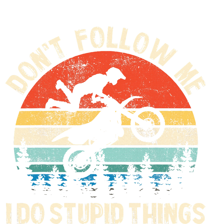 DonT Follow Me I Do Stupid Things Vintage Dirt Bike Gift Sustainable Beanie