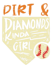 Fun Cute Softball Baseball Dirt & Diamonds Kinda Girl T-Shirt