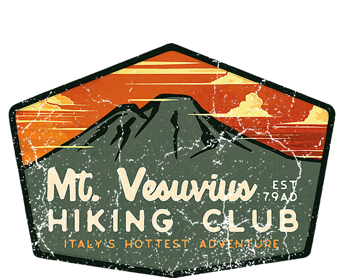 Retro Vesuvius Hiking Tourism For Italy Travel Vintage T-Shirt