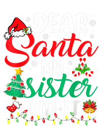 Dear Santa My Sister Did It Funny Xmas Christmas Pajamas Performance Long Sleeve Polo