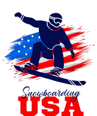 Snowboarding Usa Team American Flag Snowboard Sport Lover T-Shirt