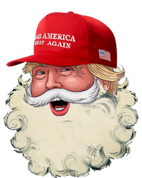 Christmas Santa Claus Donald Trump Make America Great Again Cropped Pullover Crew