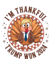 IM Thankful Donald Trump Won 2024 Turkey Large Microfiber Waffle Golf Towel