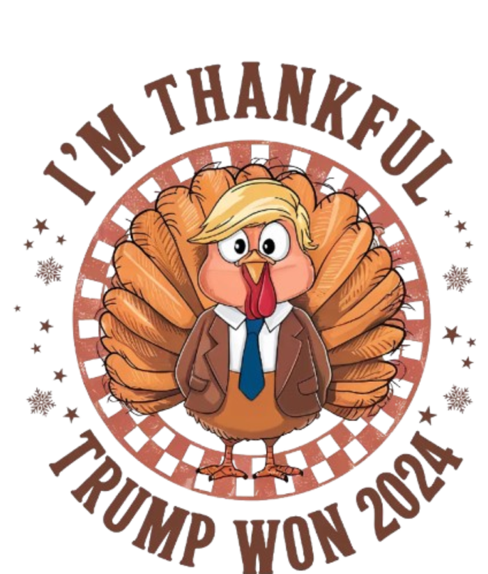 IM Thankful Donald Trump Won 2024 Turkey Large Microfiber Waffle Golf Towel