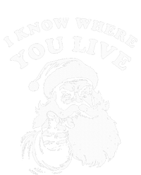 Santa Christmas I Know Where You Live T-Shirt