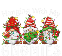 Hanging With My Gnomies Family Christmas Pajamas Women's Crop Top Tee