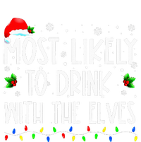 Most Likely To Drink With The Elves Elf Family Christmas Tie Dye Hoodie