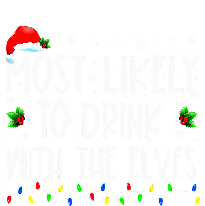 Most Likely To Drink With The Elves Elf Family Christmas Tie Dye Hoodie