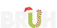 Bruh Christmas Funny Christmas Gift Valucap Bio-Washed Visor