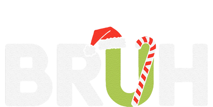 Bruh Christmas Funny Christmas Gift Valucap Bio-Washed Visor