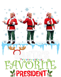 SantaS Favorite President Santa Trump Dance Funny Christmas T-Shirt